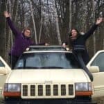 valentine et laetitia, deux femmes à la fin d'un stage pilotage avec 4x4 likers